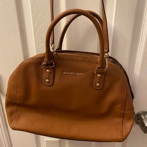 Michael Kors camel leather bag